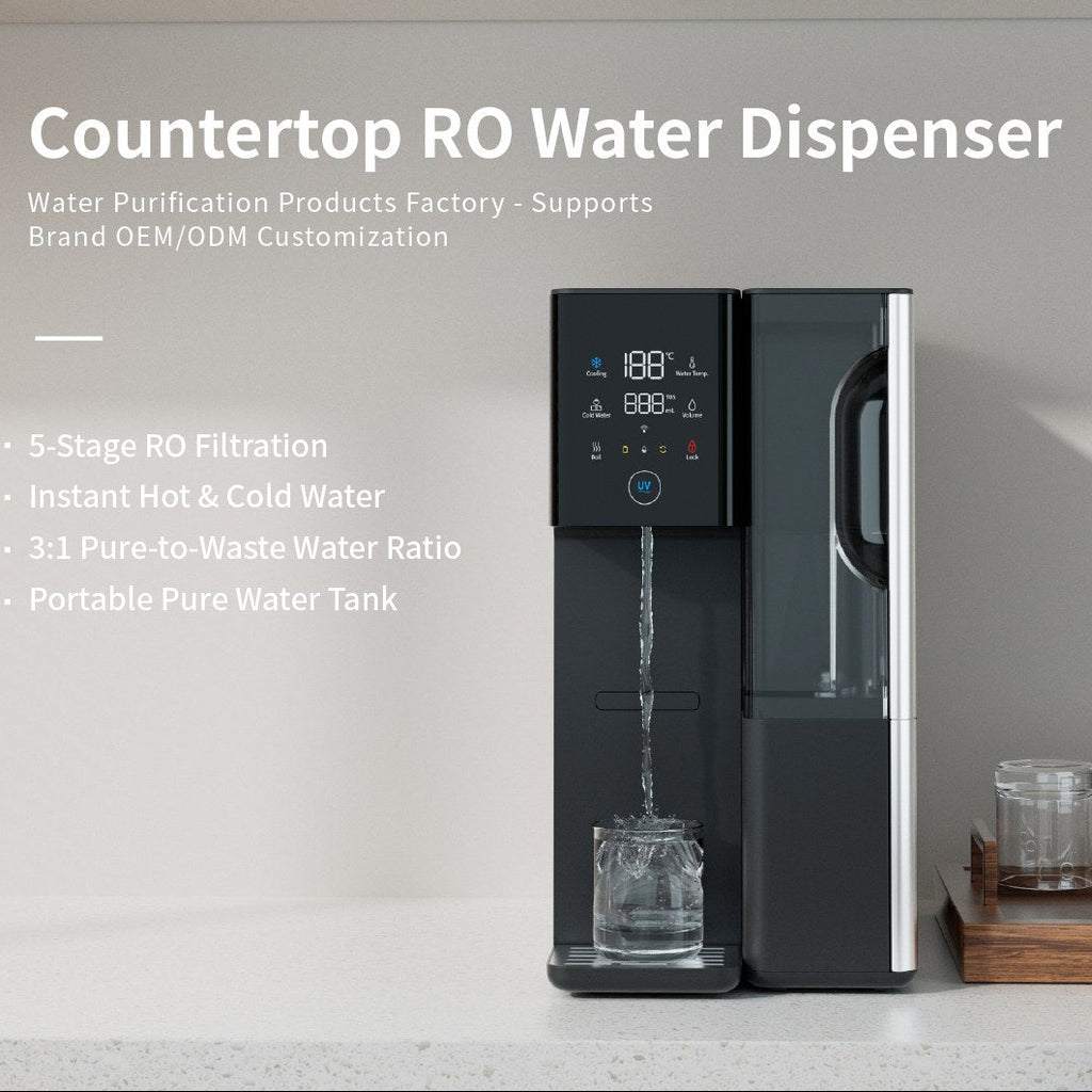Aquazelo Flow Duo – Countertop Reverse Osmosis Hot & Cold Water Purifier