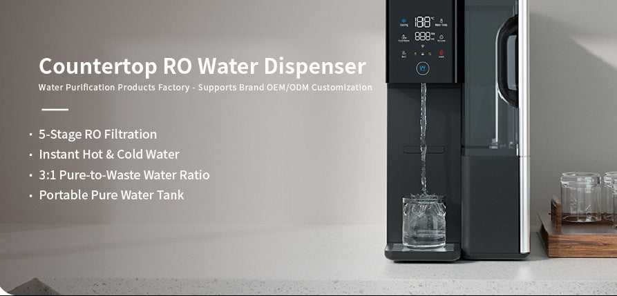 Aquazelo Flow Duo – Countertop Reverse Osmosis Hot & Cold Water Purifier