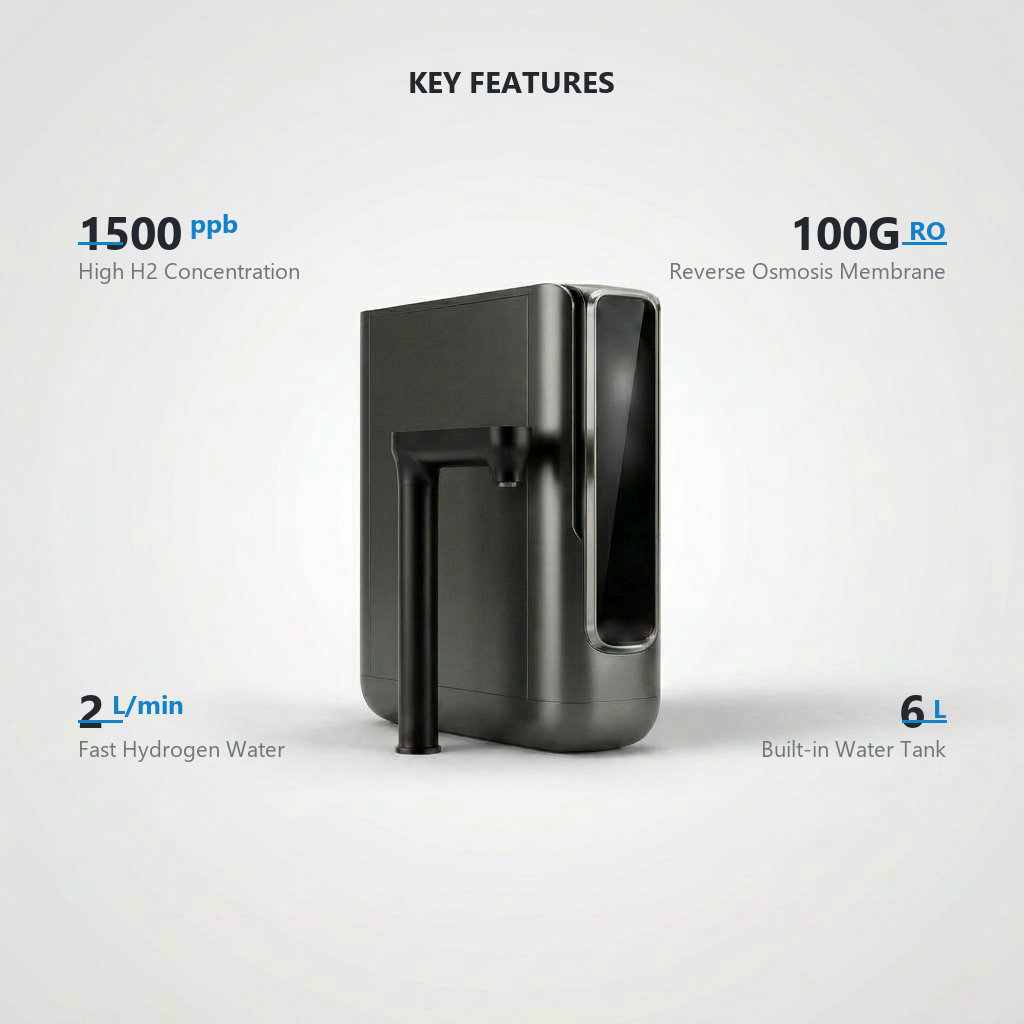 Aquazelo Stream H2 – Under-Sink Reverse Osmosis System with Hydrogen Water Generator